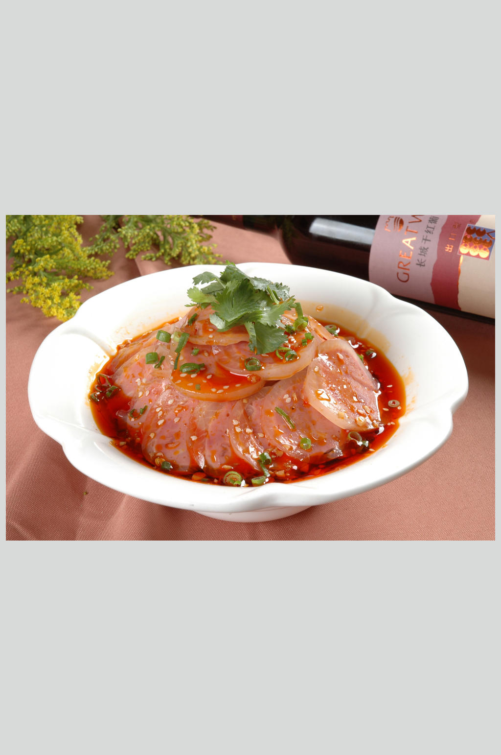 水晶肴肉卷素材