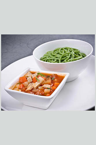 菠菜饸饹面高清餐饮美食图片