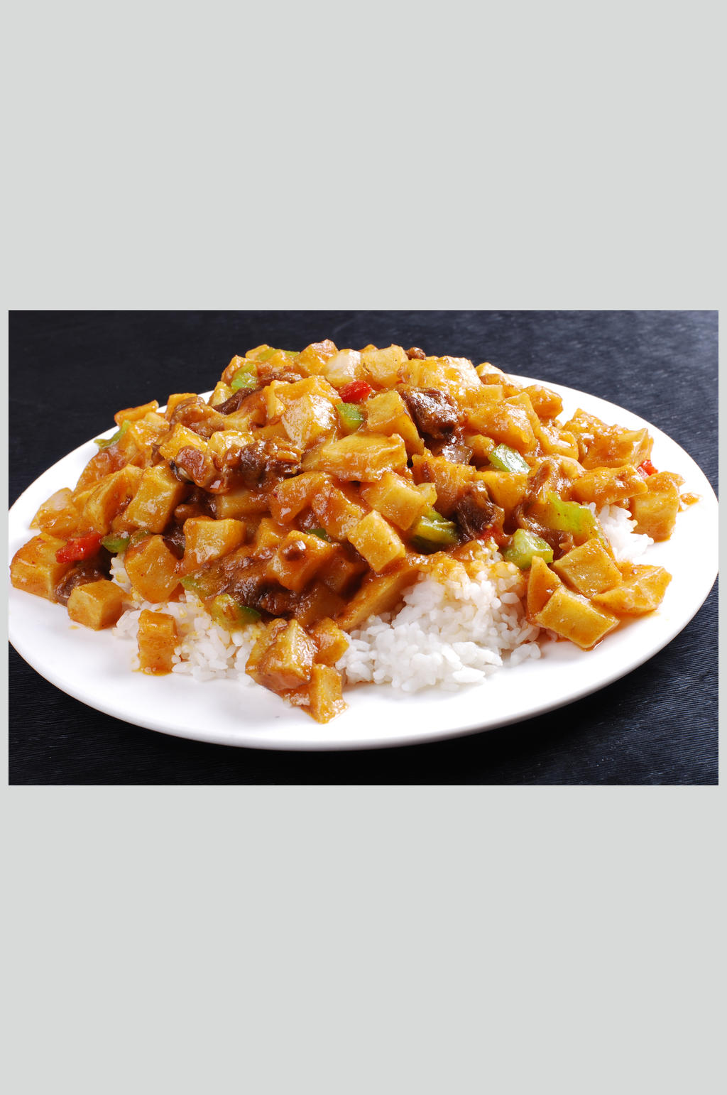 咖喱牛腩扒饭素材
