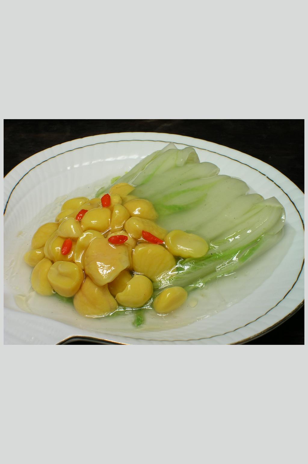 板粟扒娃娃菜素材