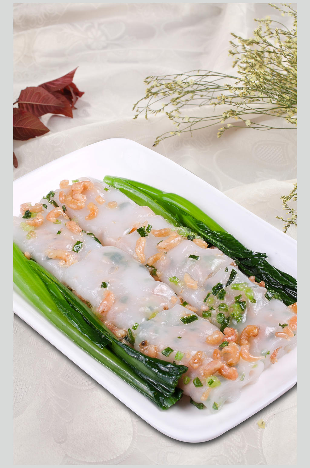 广东虾仁肠粉高清美食图片