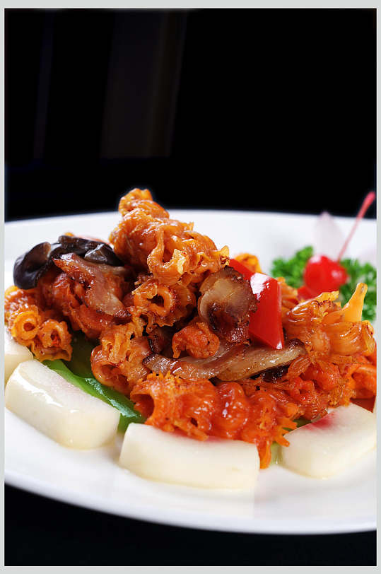 木耳香果炒桂花蚌