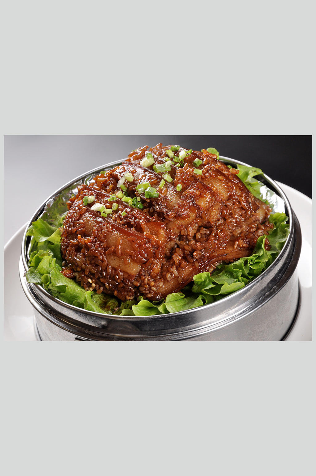 糯米蒸卤肉素材