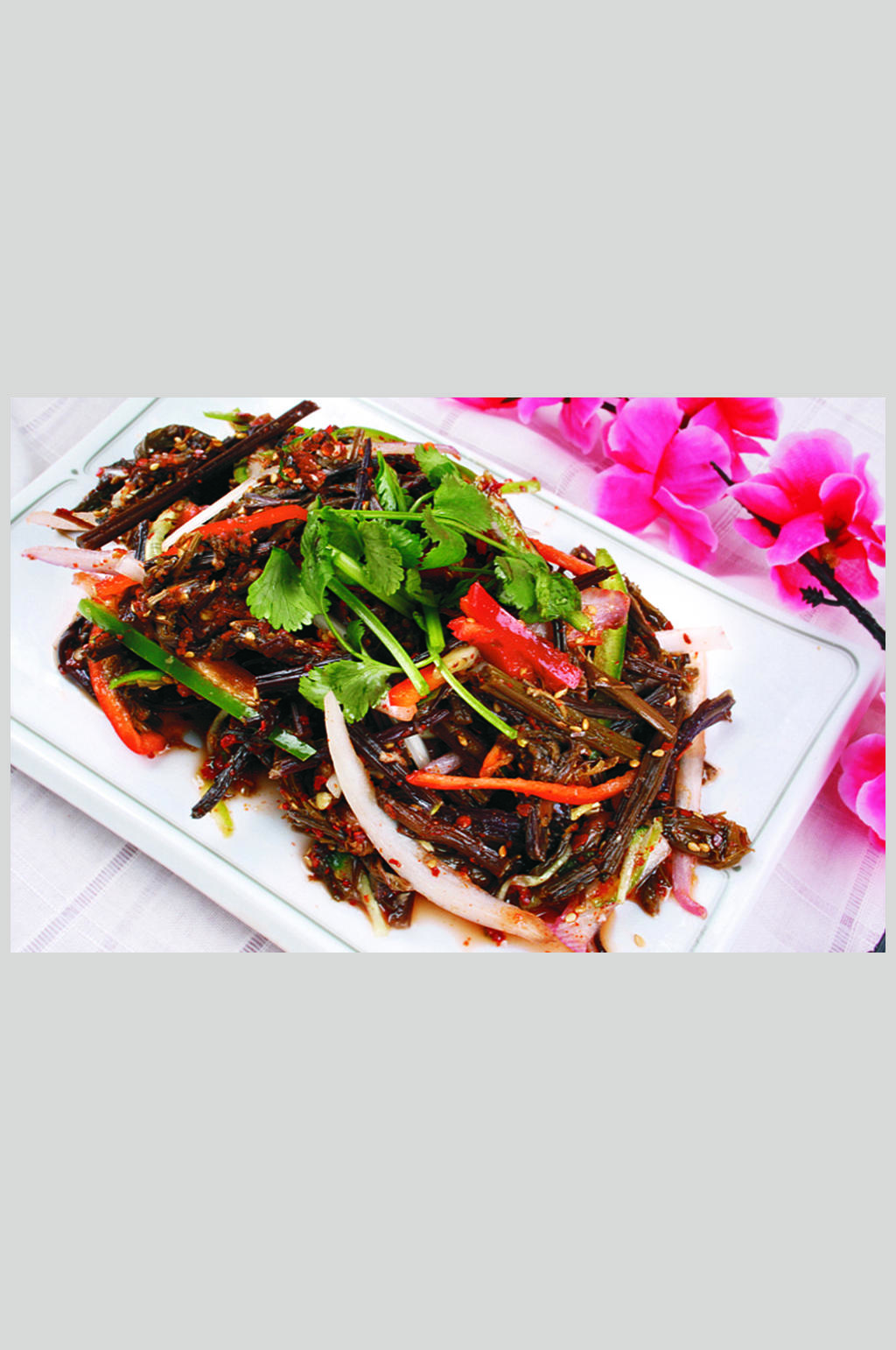 拌蕨菜高清图片素材