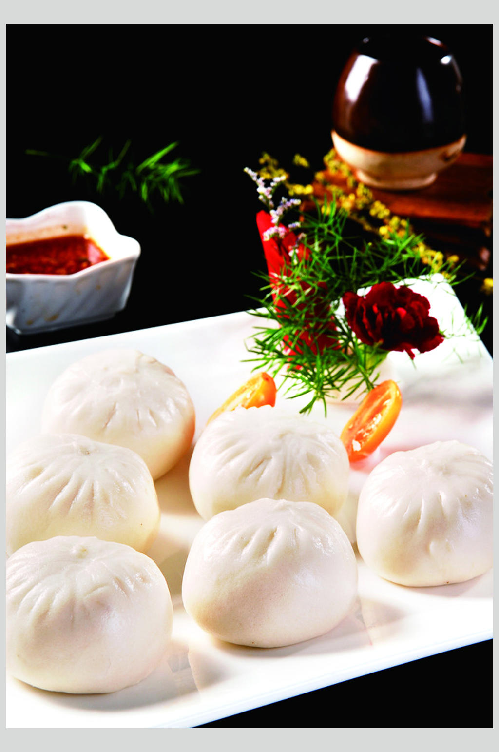 包子美食素材