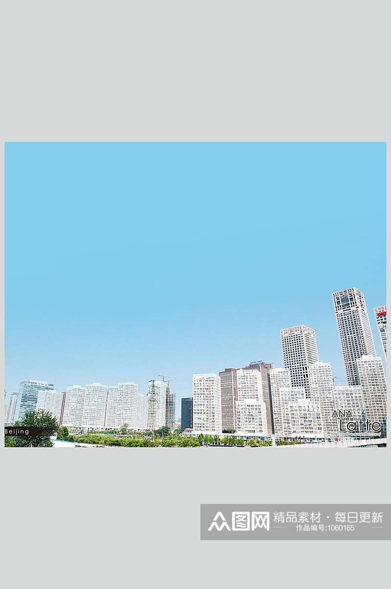 北京CBD风景高清壁纸图片素材