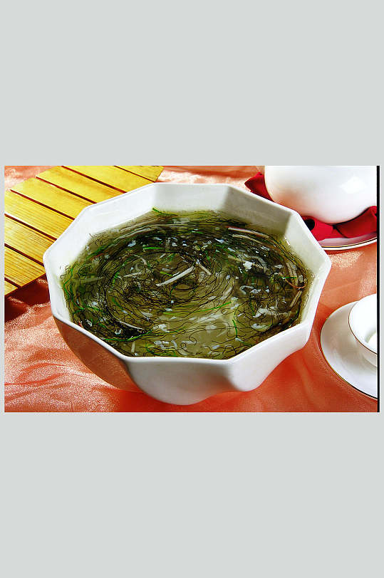 发财银鱼羹高清餐饮美食图片