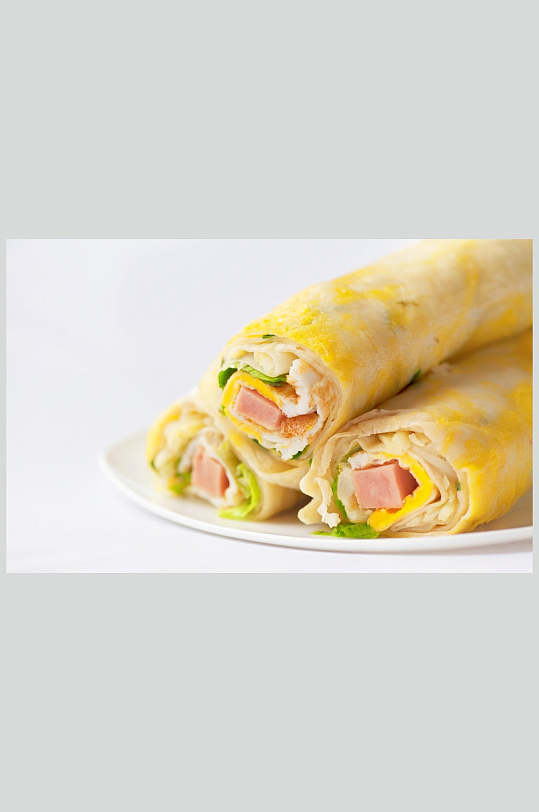 鸡蛋火腿卷饼