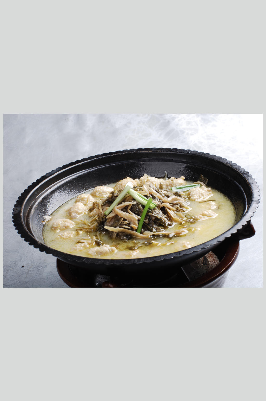揪耳菜炖肉丸素材