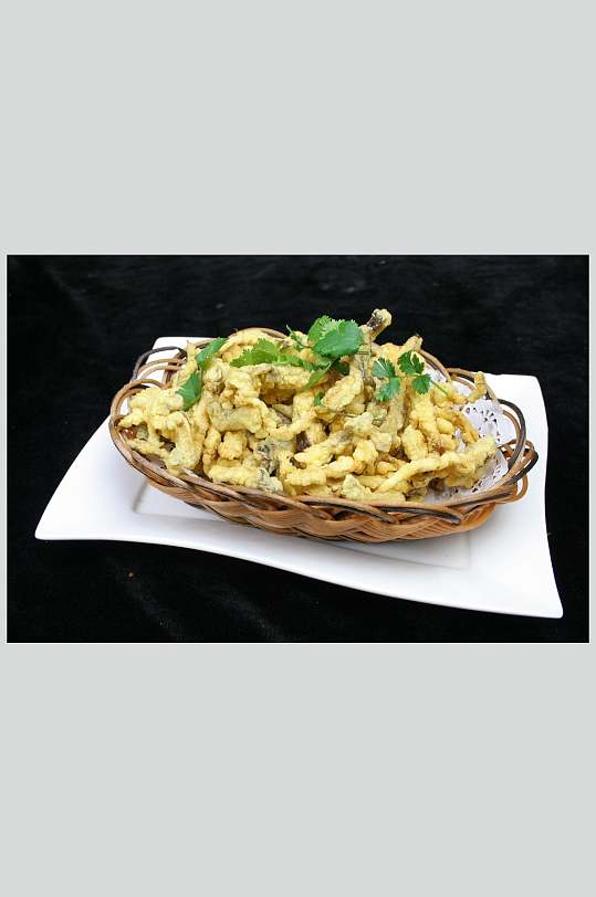 干炸鲜蘑-众图网