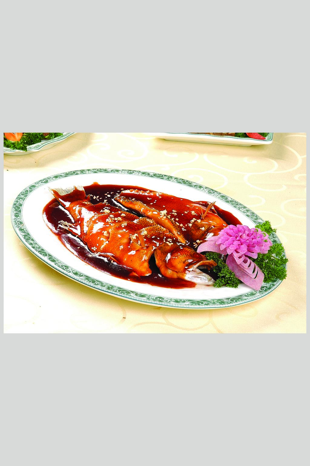 西湖醋鱼素材