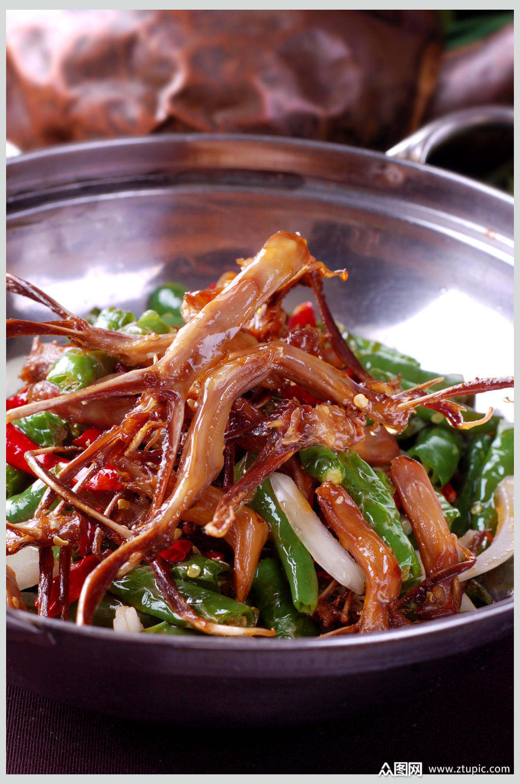 热干锅鸭舌素材