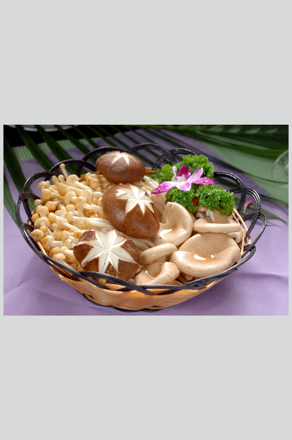 菌类花篮素材