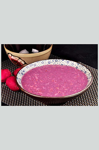 紫薯粥美食图片