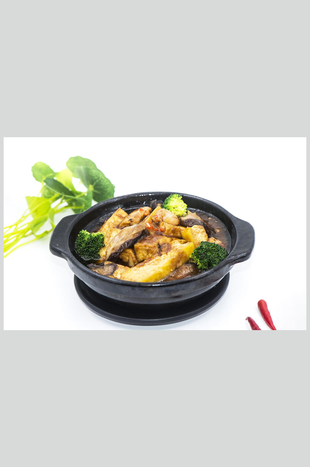 茄子豆腐煲素材