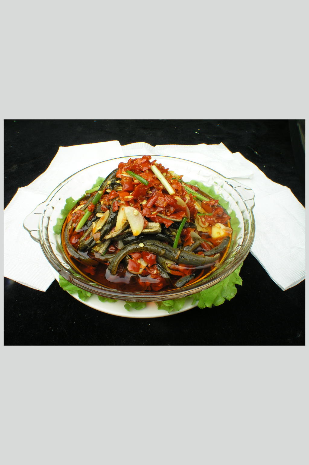 剁椒鳝背高清美食图片素材