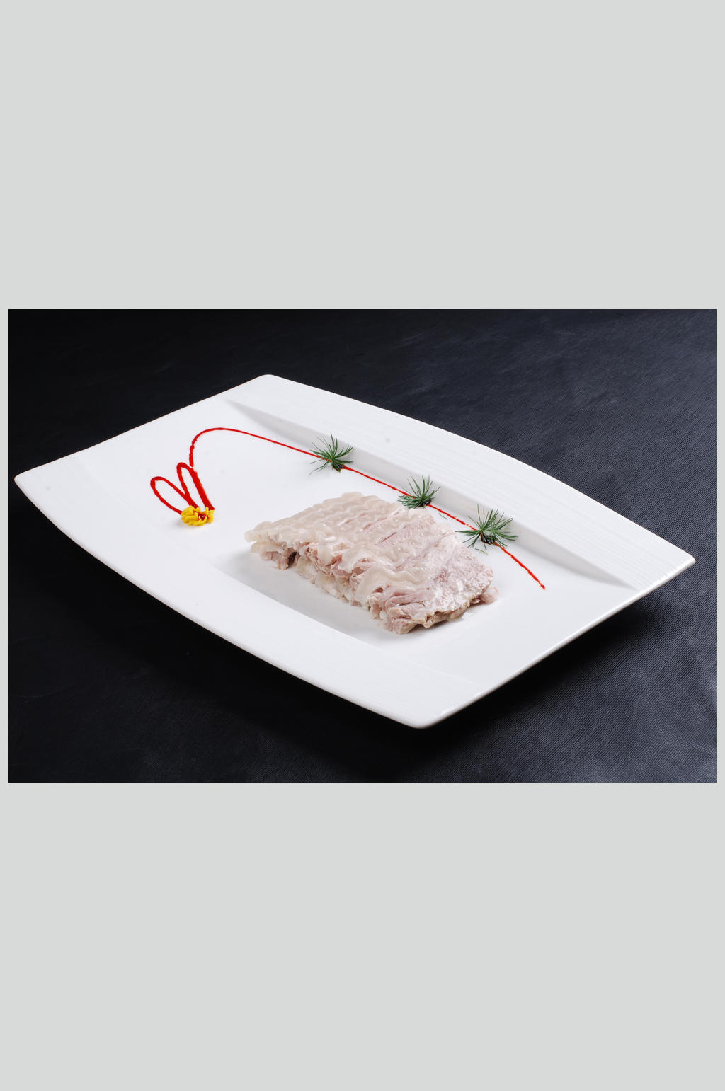 蒜沾羊肉素材