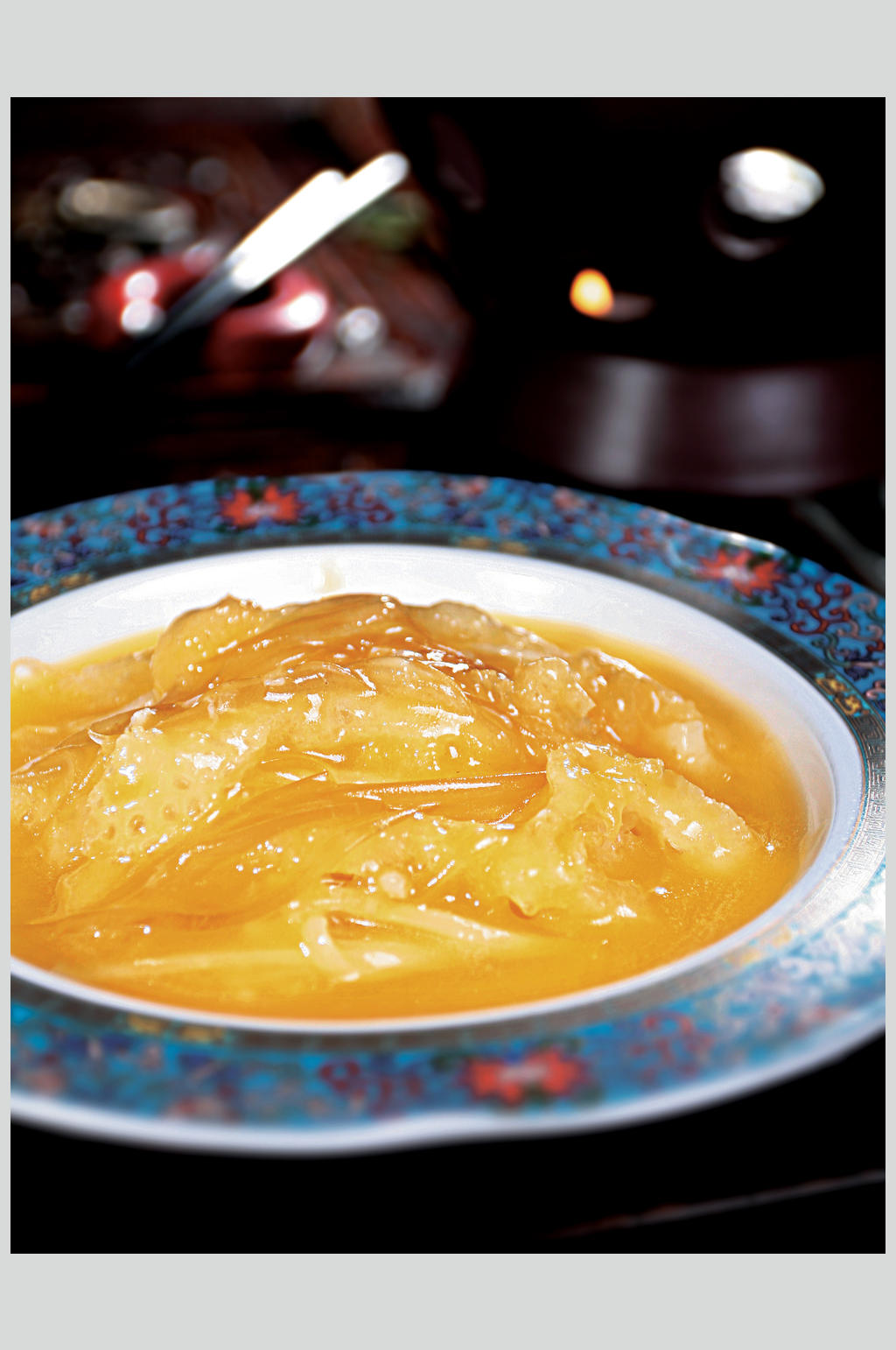 鲍汁三丝捞饭素材