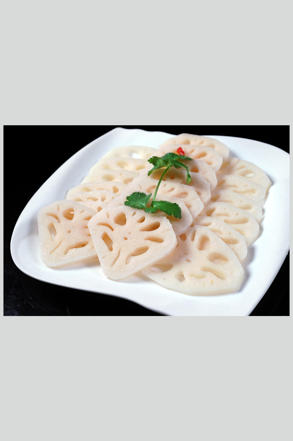 田园时蔬鲜藕片素材