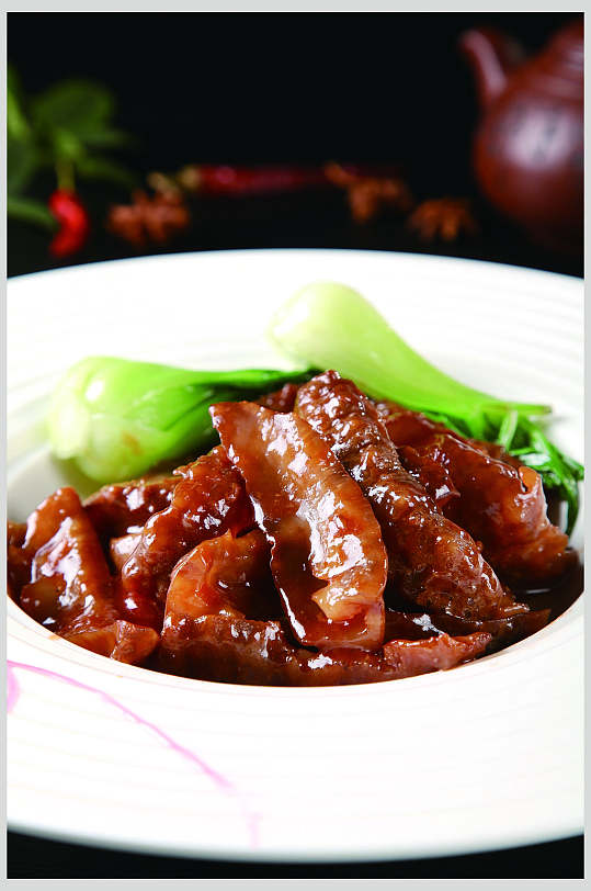 葱烧干烧黄玉参高清餐饮美食图片