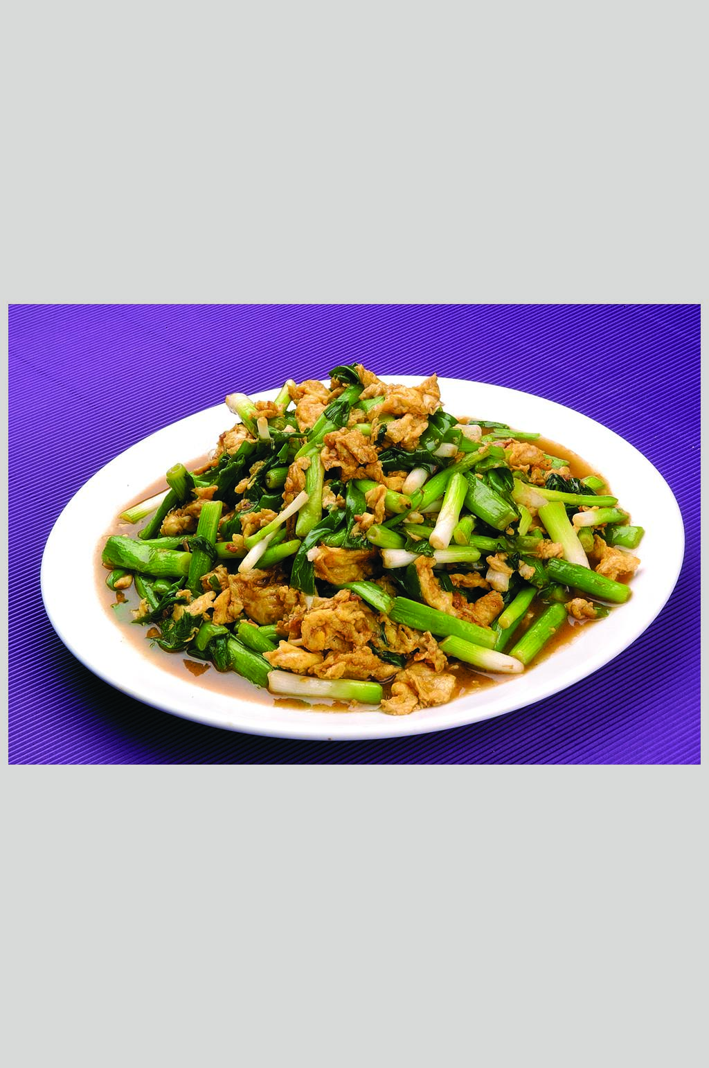 酱炒鸡蛋香葱素材