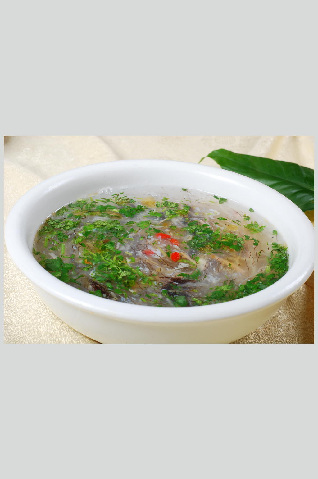 发财银鱼羹素材