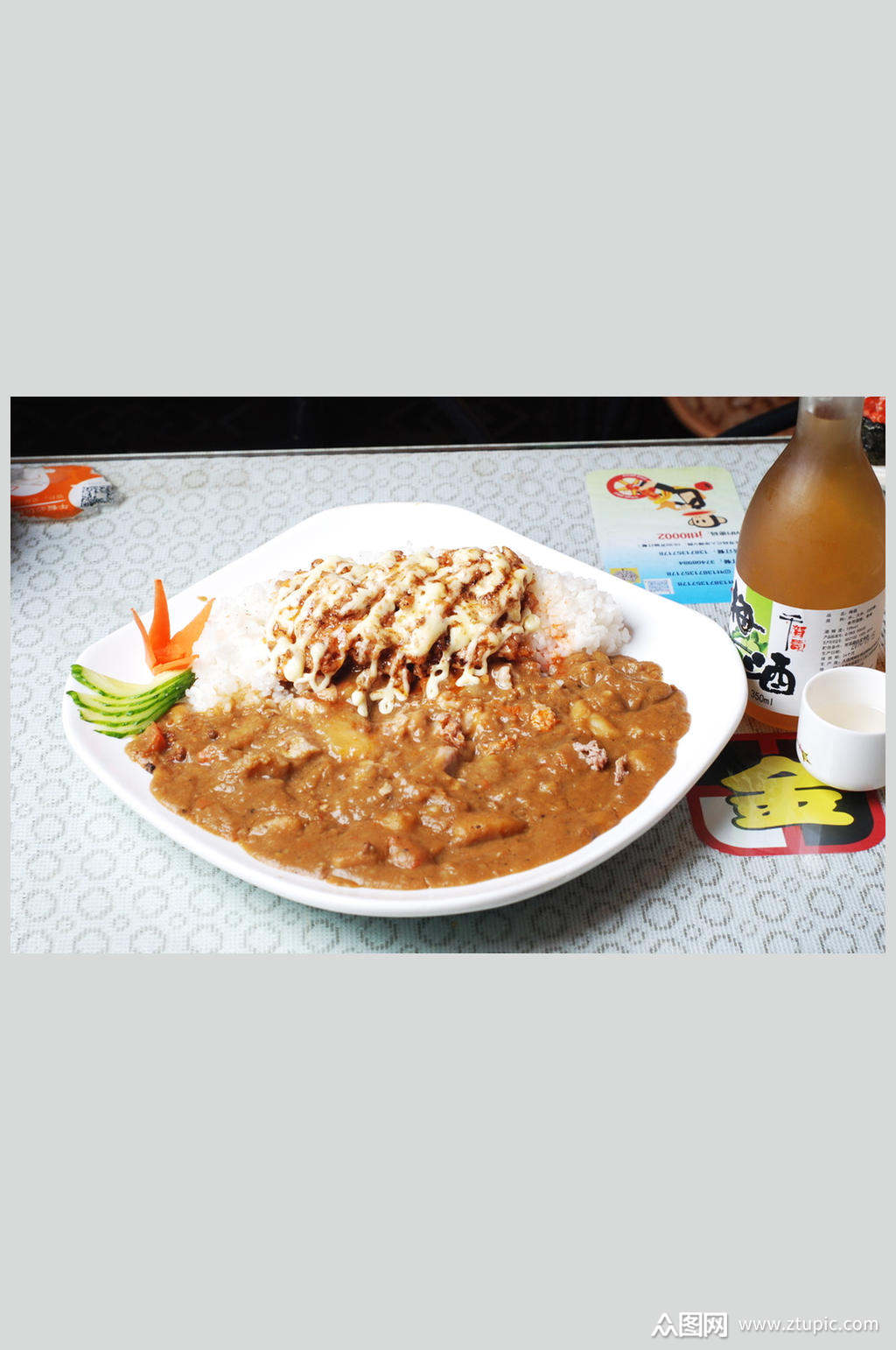 芝士焗肉酱咖喱饭