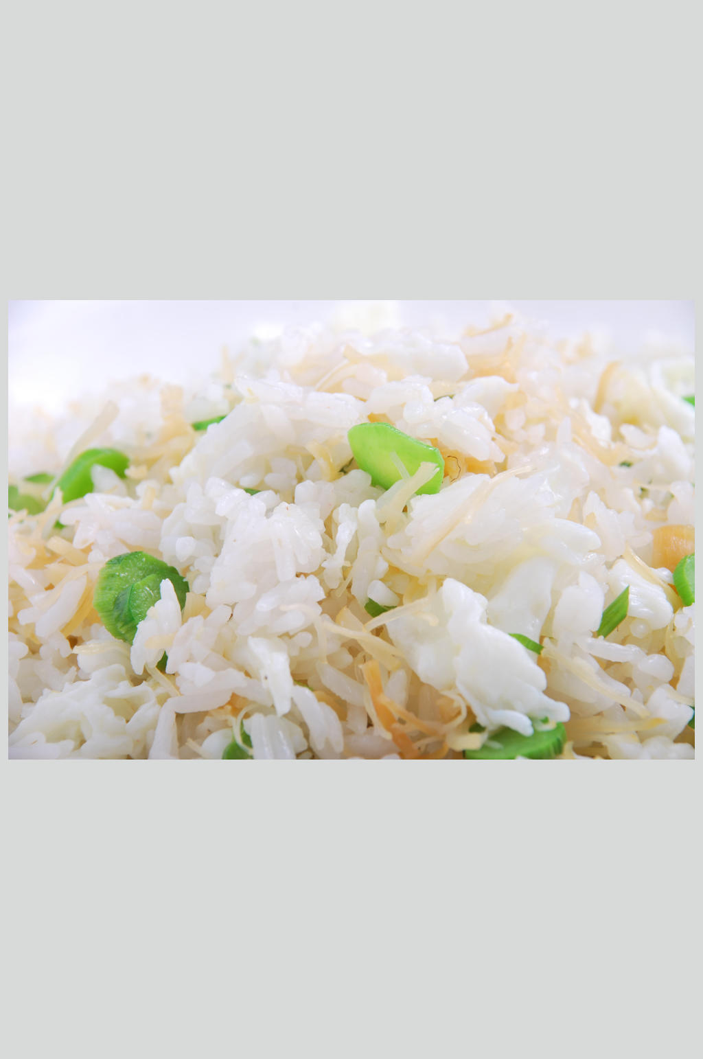 主食--瑶柱蛋白炒饭素材
