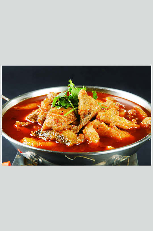 锅仔香辣鱼块-众图网