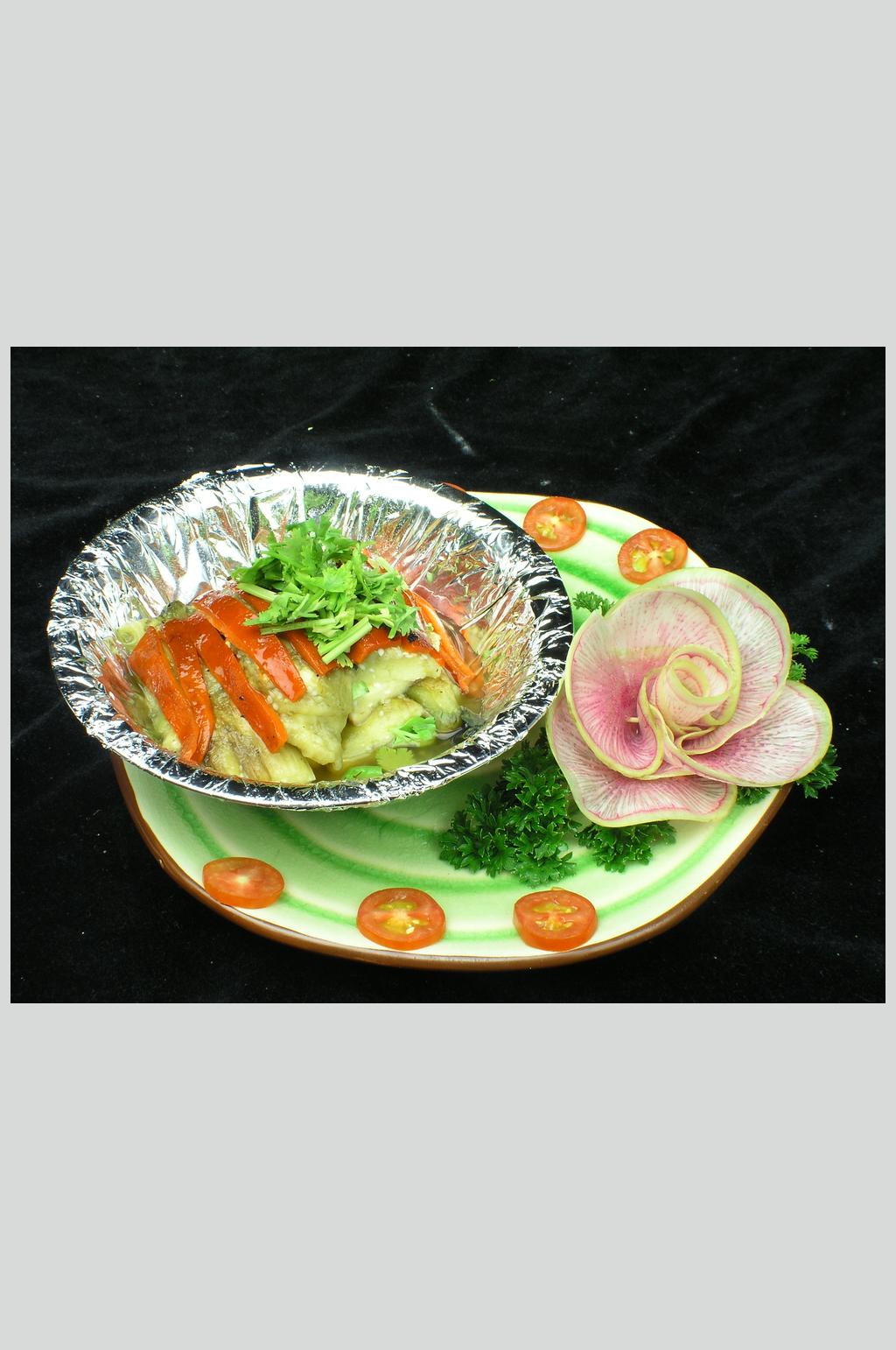 滇味火烧茄子素材