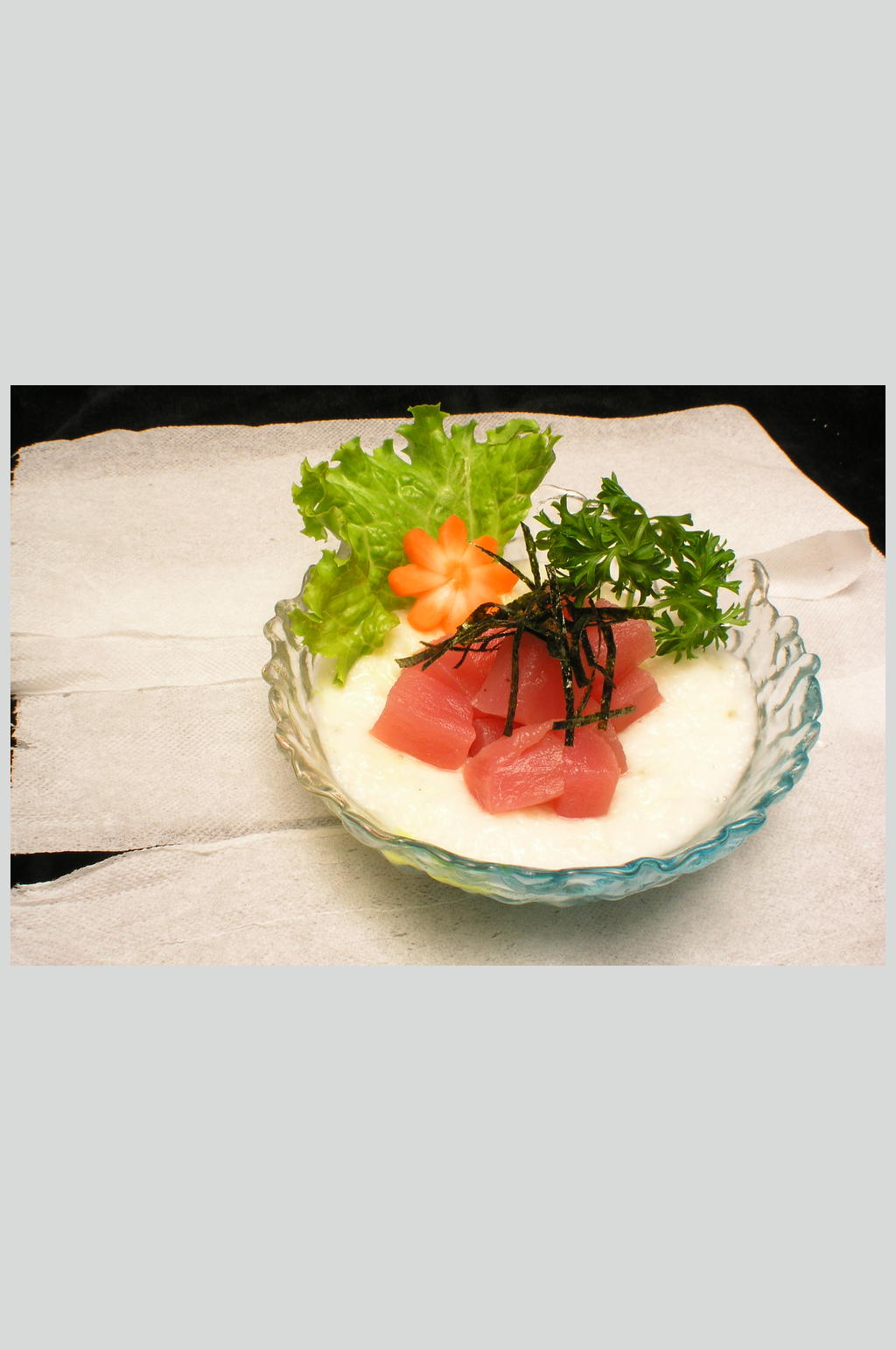 金枪鱼拌山药泥素材
