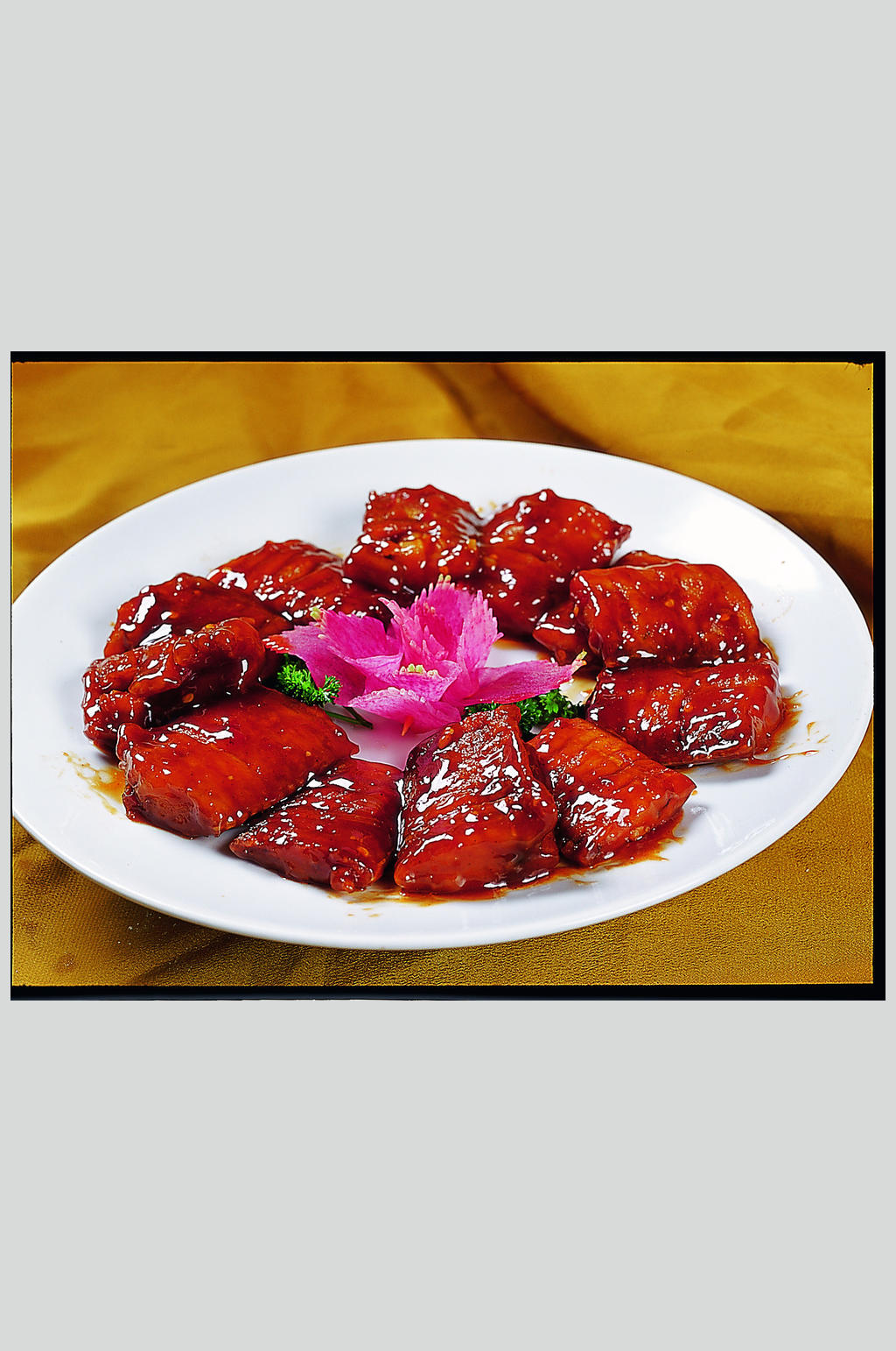 干烧带鱼花素材