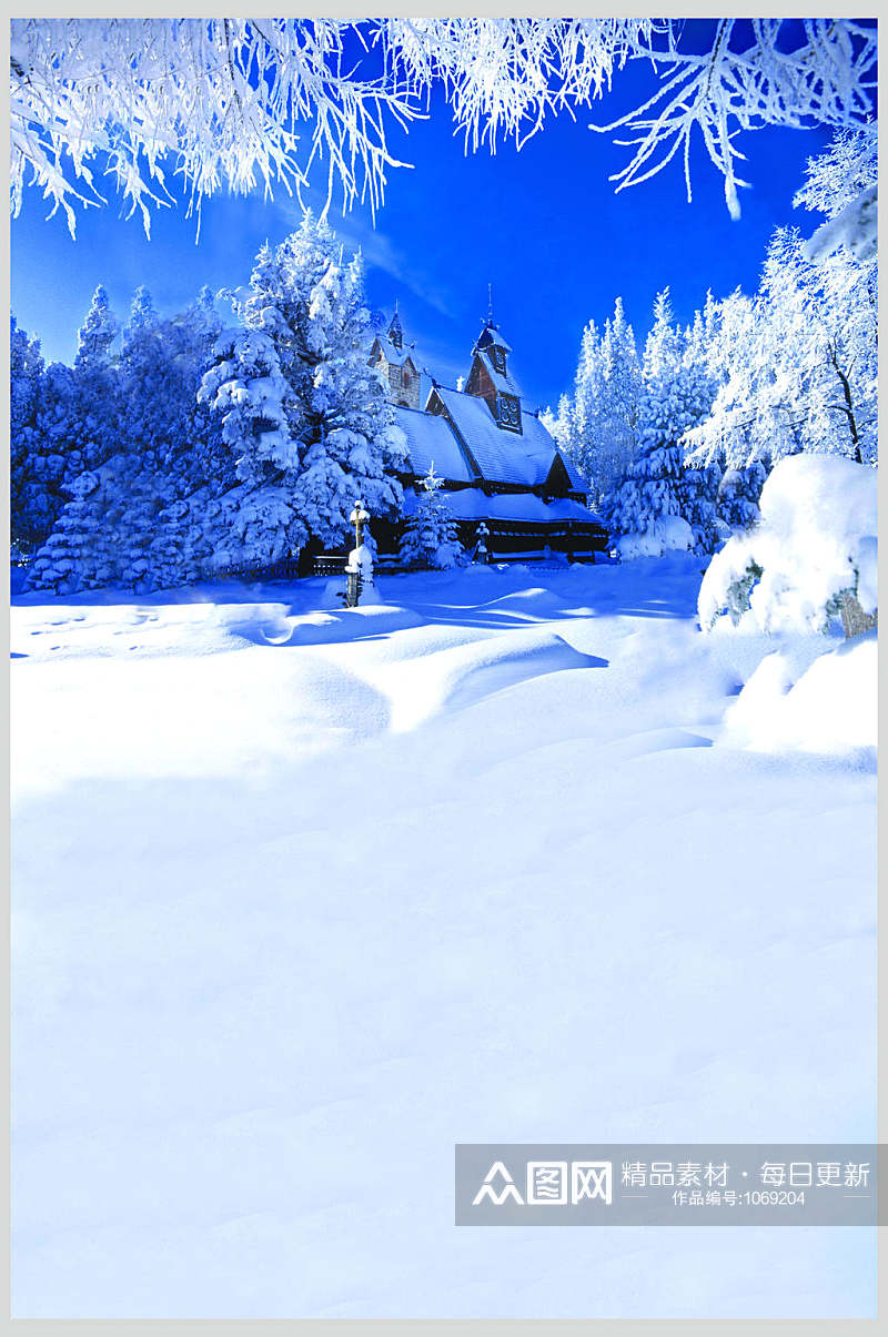 雪舞 雪景风景高清壁纸图片素材