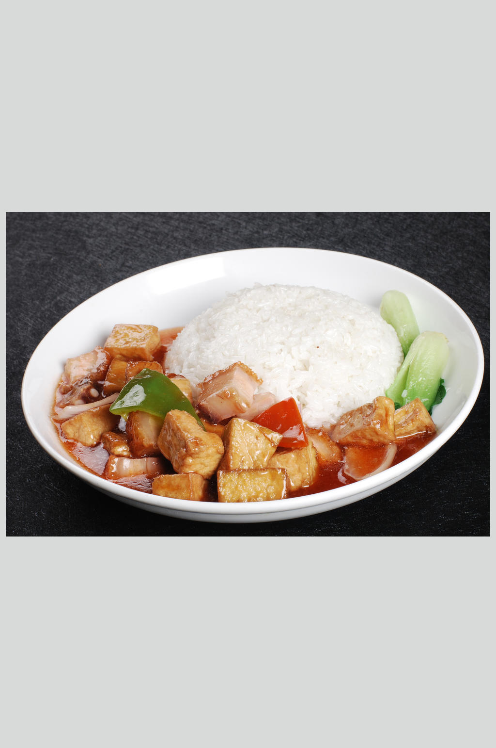 豆腐火腩饭素材