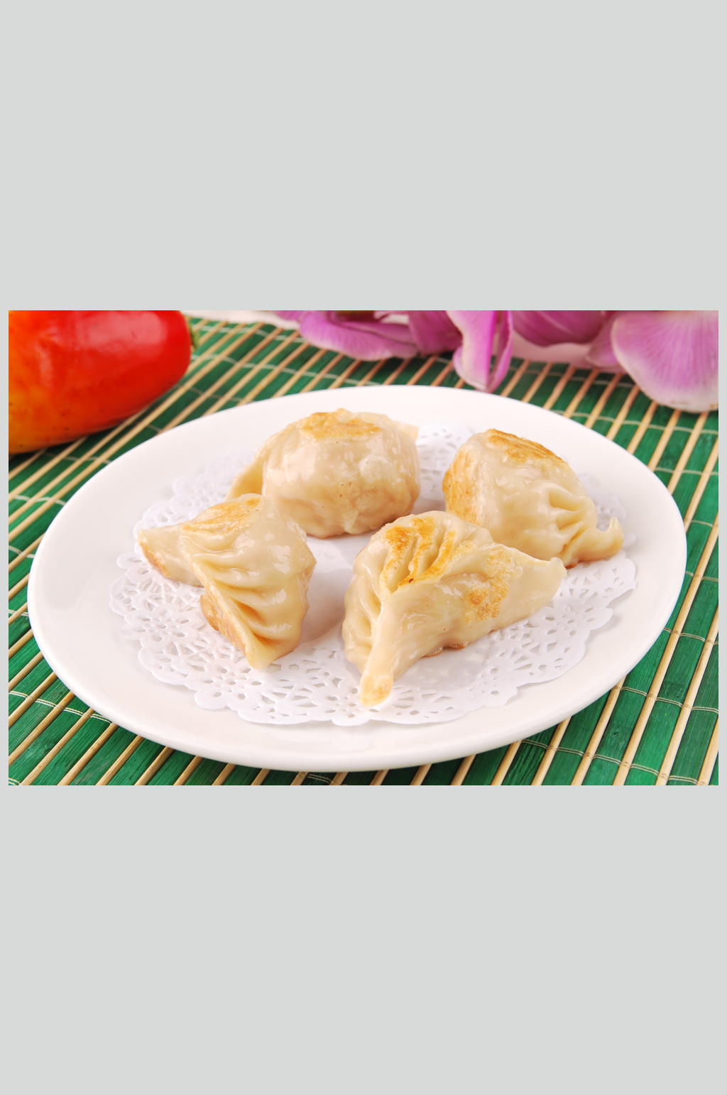 美味煎饺素材