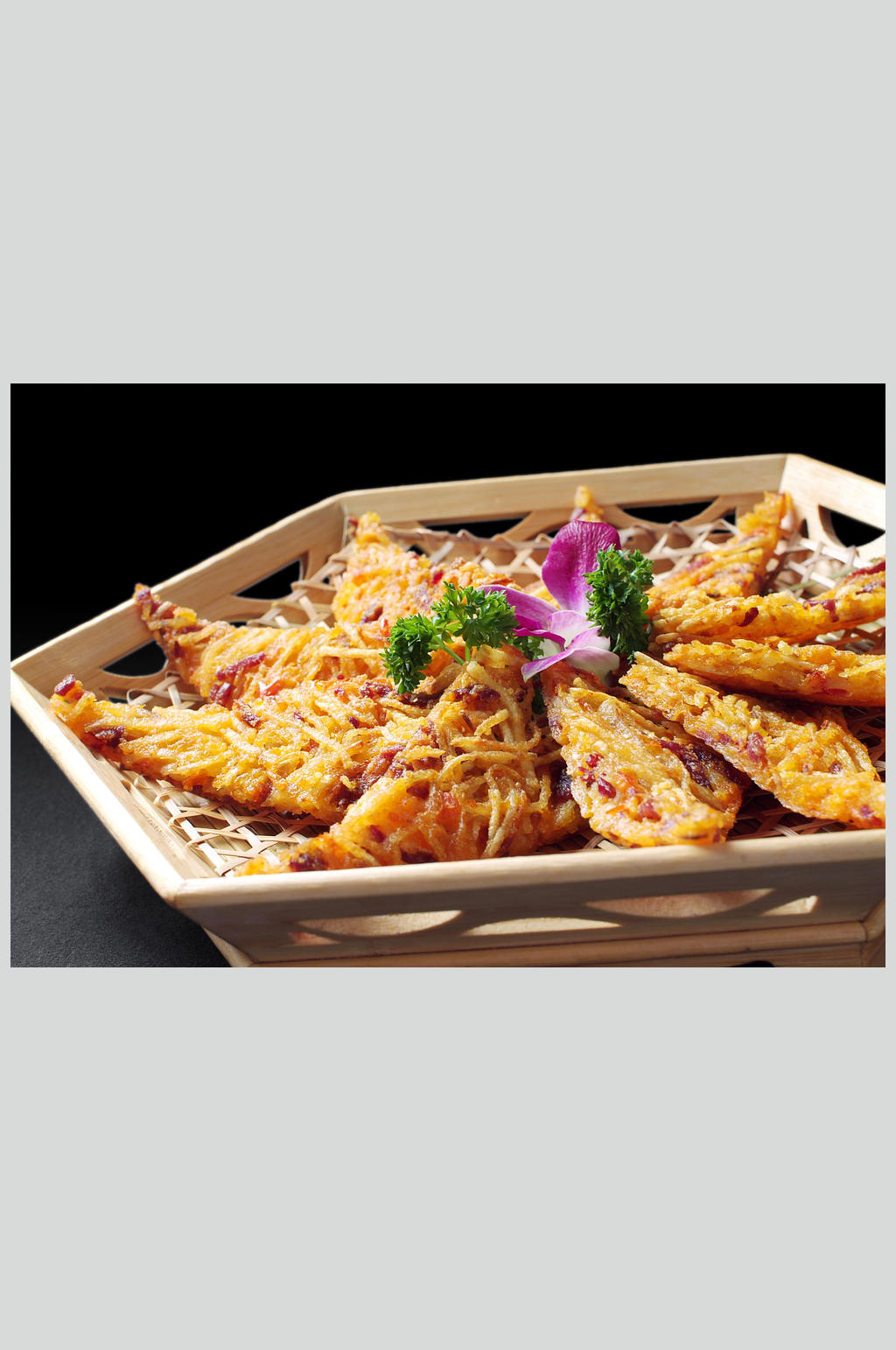 美食高清图片土豆干丝饼素材