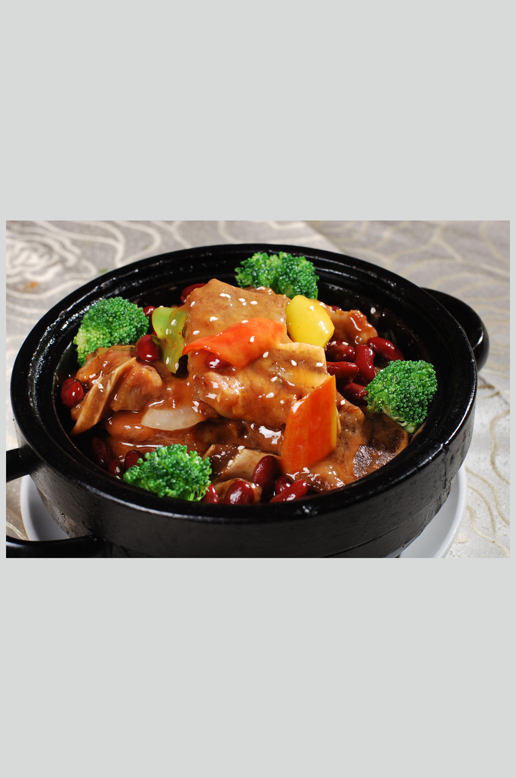 红腰豆窝烧牛仔骨素材