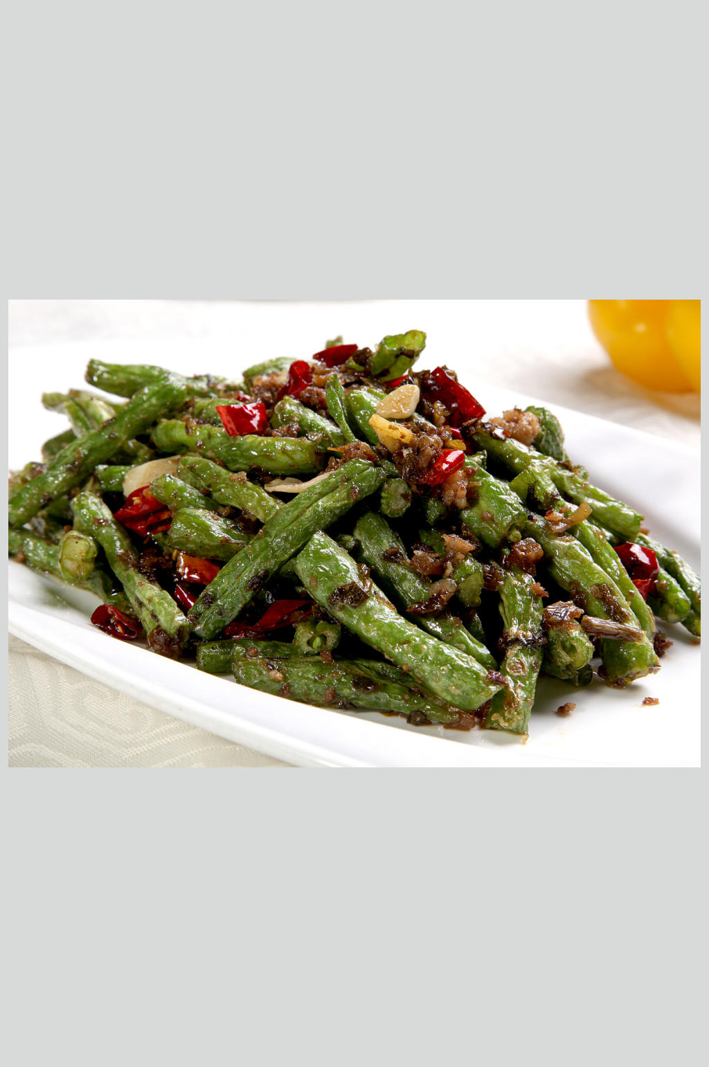 干煸四季豆素材