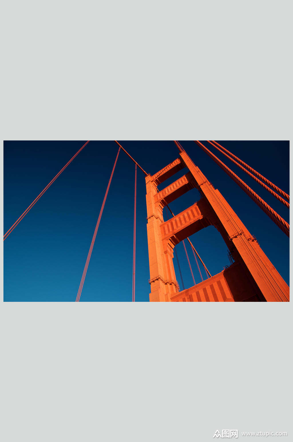 金门大桥仰视角