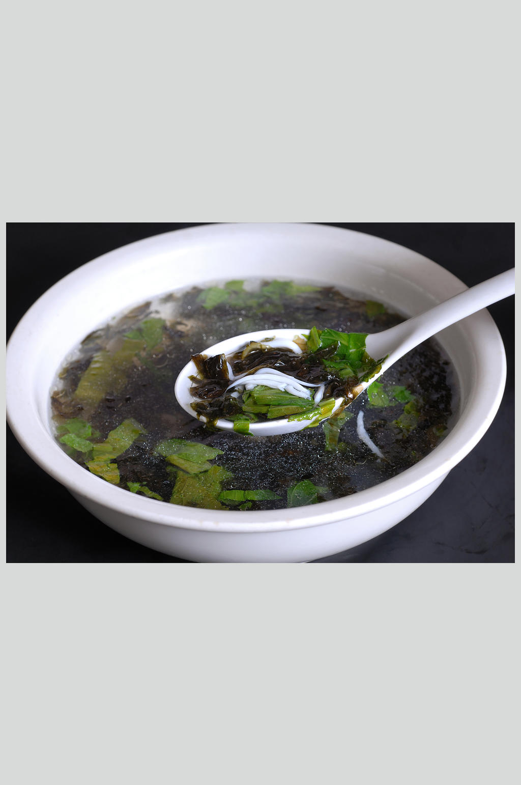 紫菜银鱼汤素材