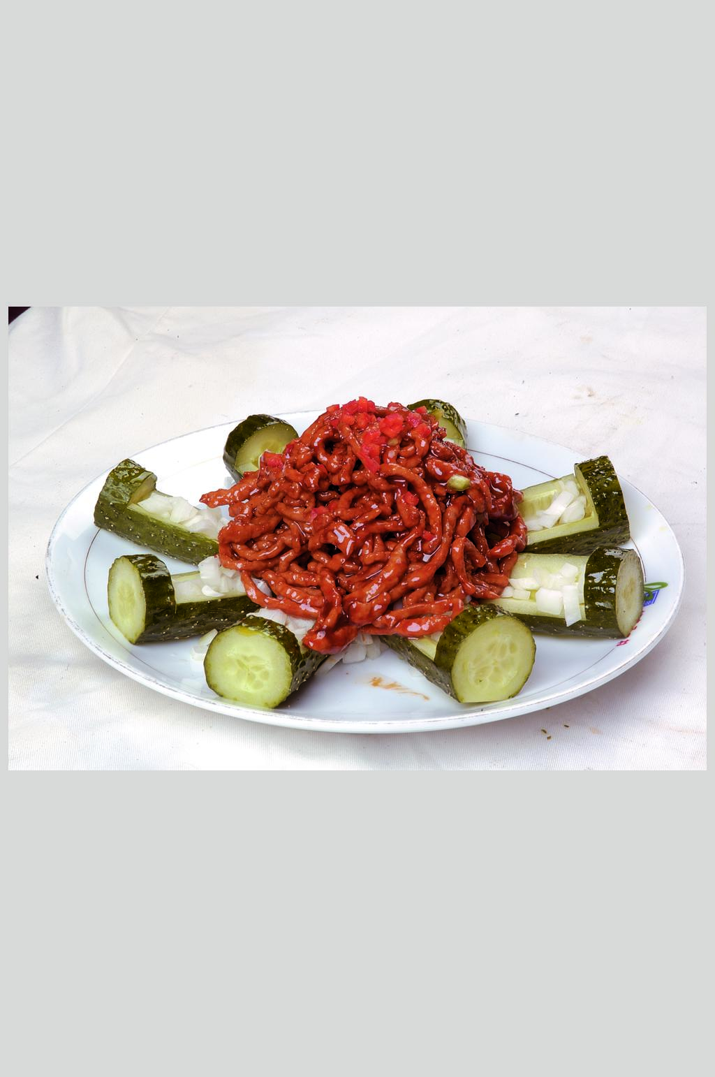 脆筒酱香肉素材
