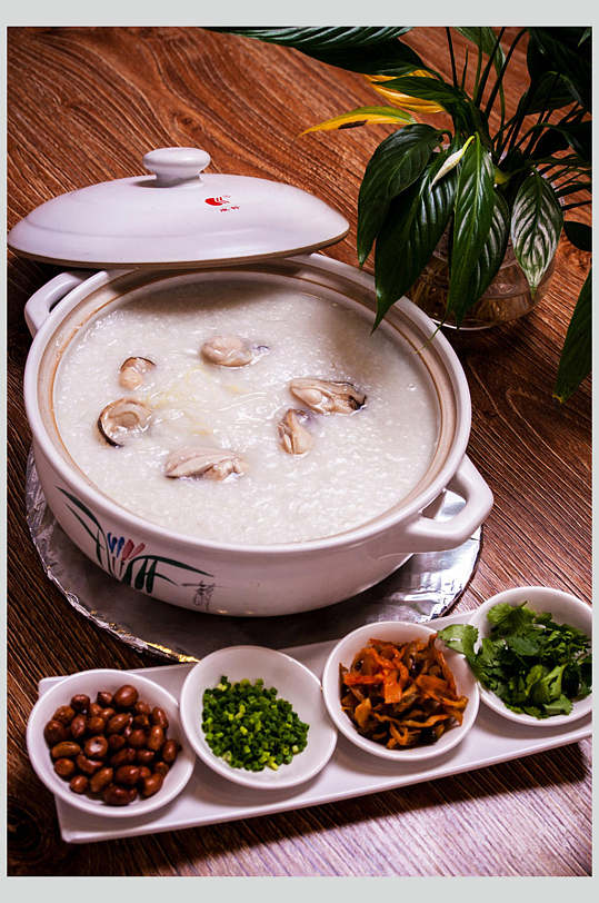 生蚝粥美食图片