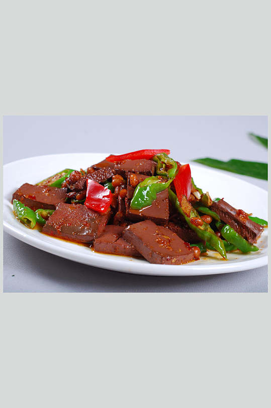 鸭血豆干炒韭菜图片 鸭血豆干炒韭菜素材下载 众图网