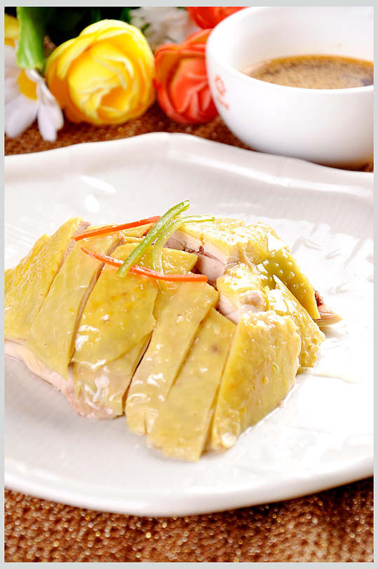 广式白切鸡美食