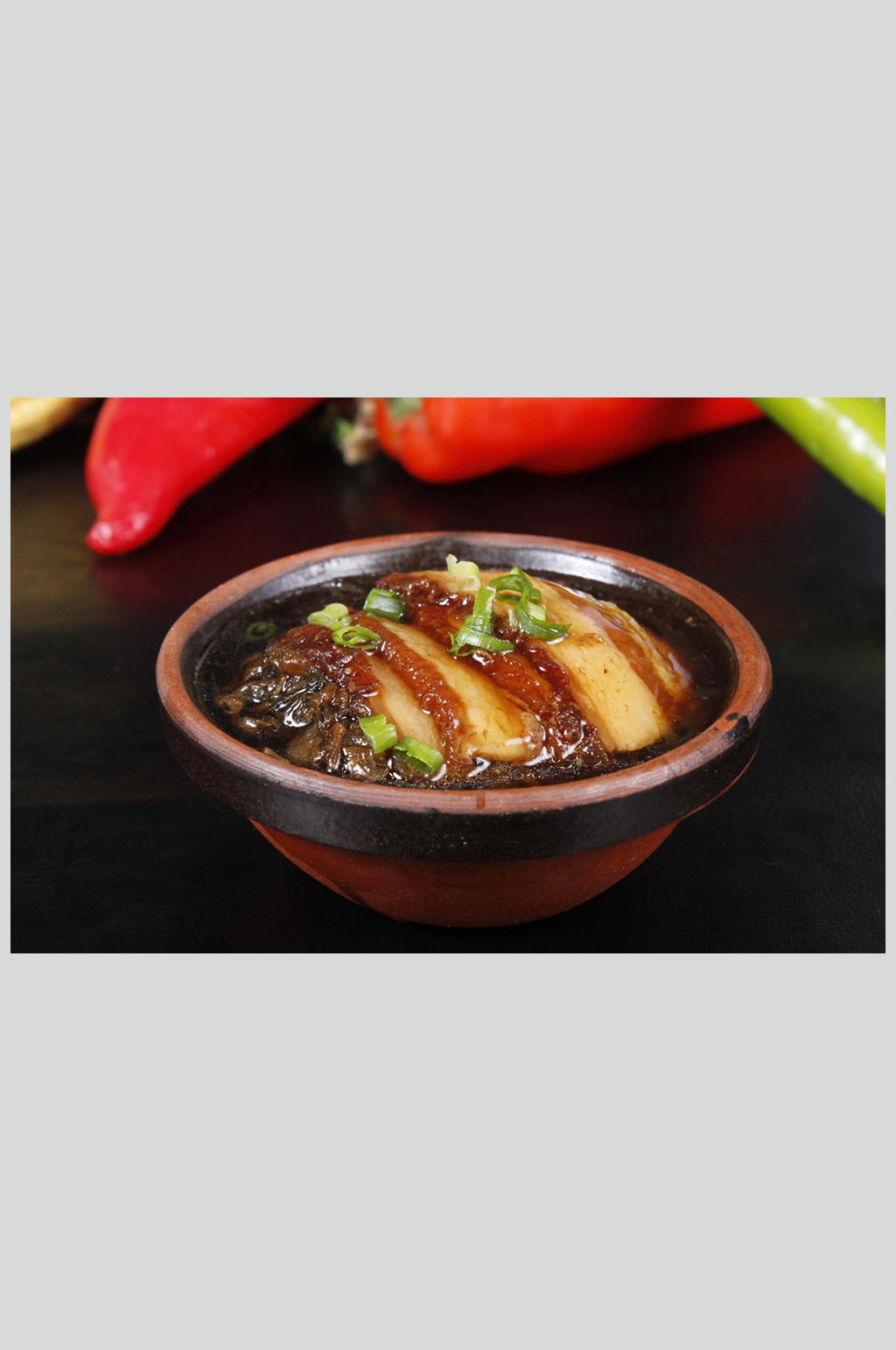 小碗蒸梅菜扣肉素材