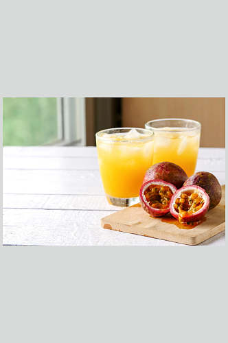 高清饮料图片 百香果橙汁