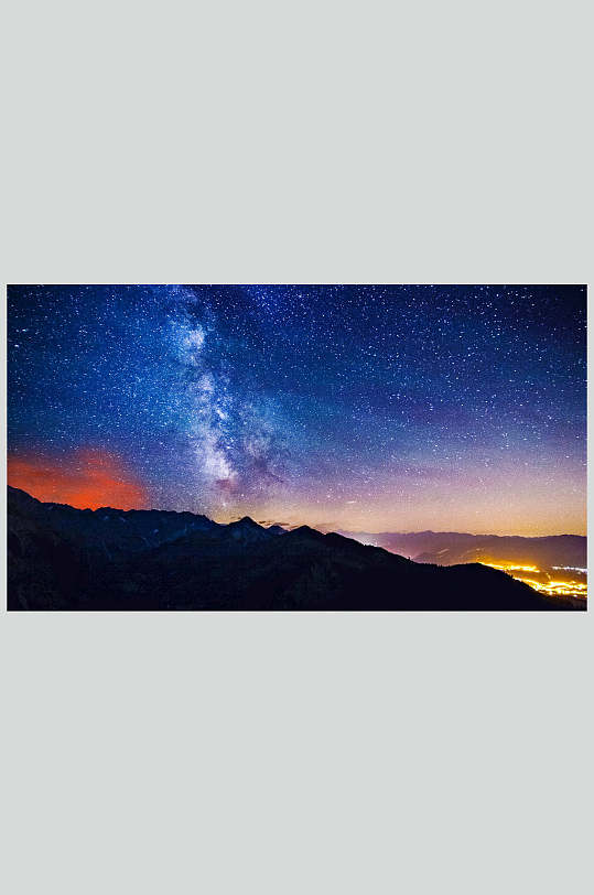 星空銀河攝影圖