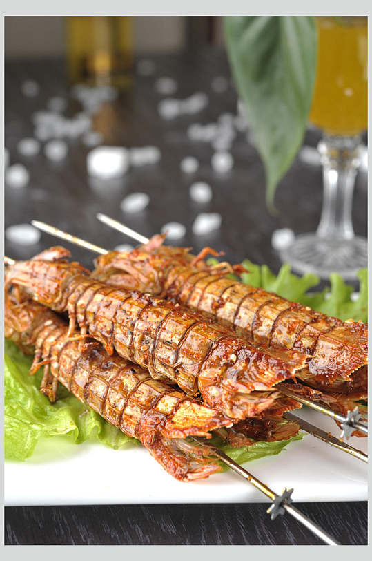烤皮皮虾