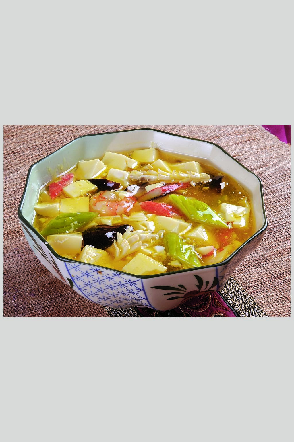 三鲜豆腐素材