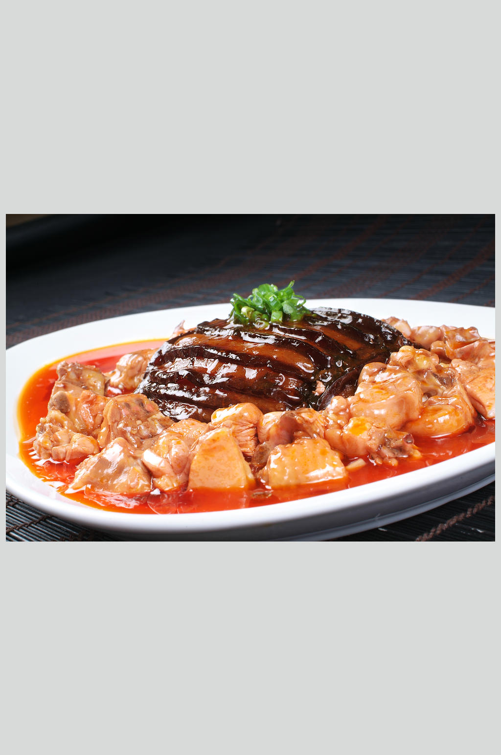 扣肉鸡块素材